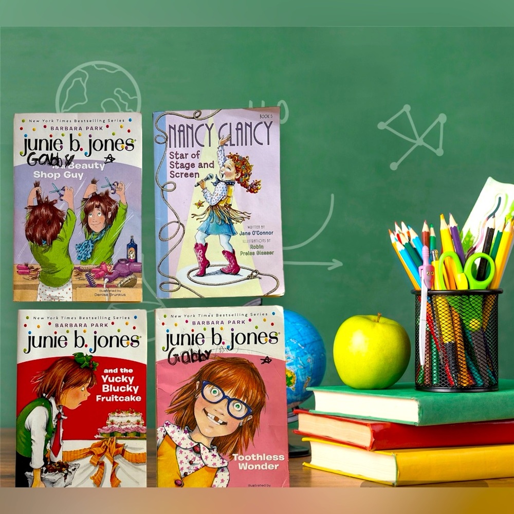 JUNIE B. JONES & FANCY NANCY Children’s Book Bundle! Ages 6-10‎ Reading Level.